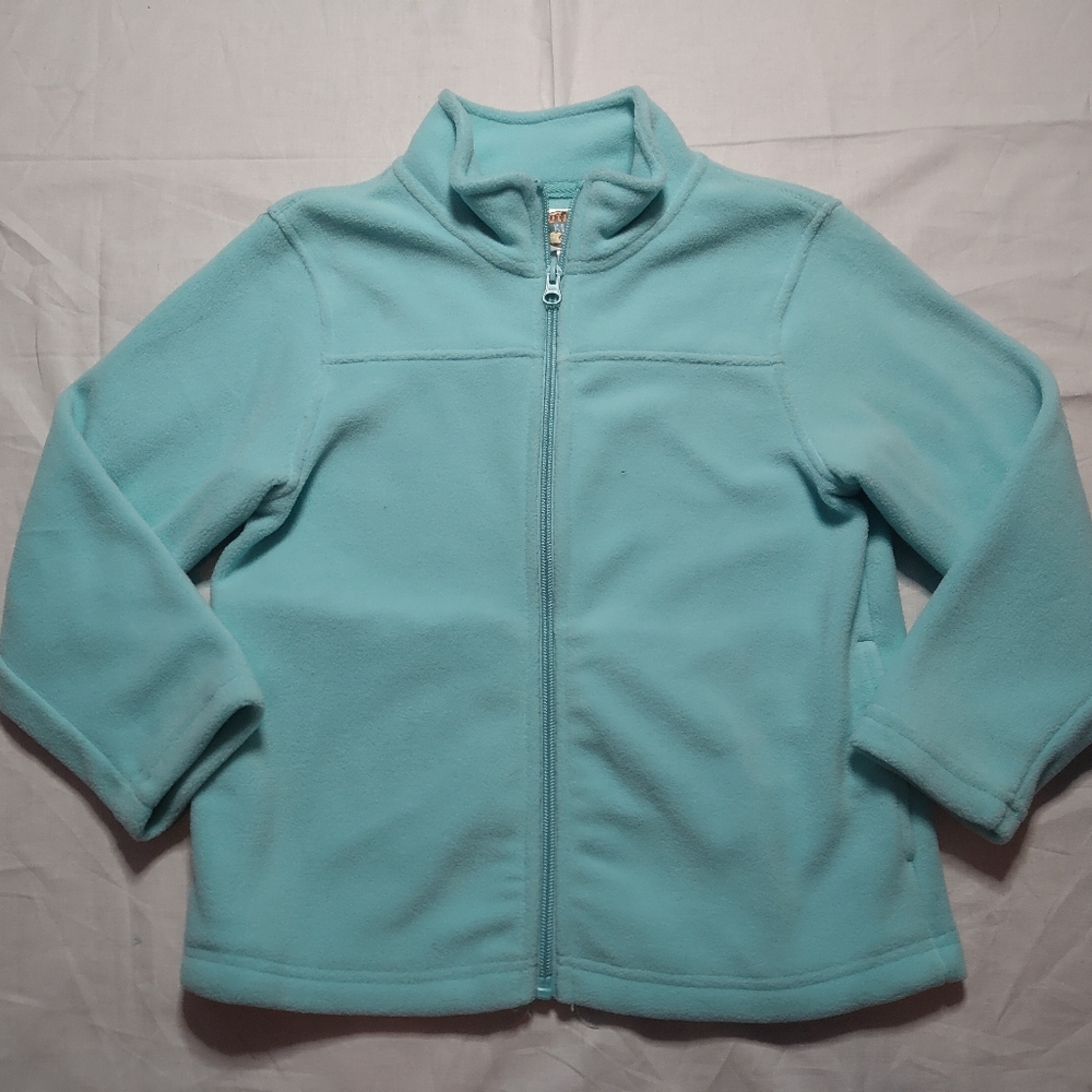 Outdoor Kids Jacket Small Turquoise Girls Sweater Full Zip Jacket NWT